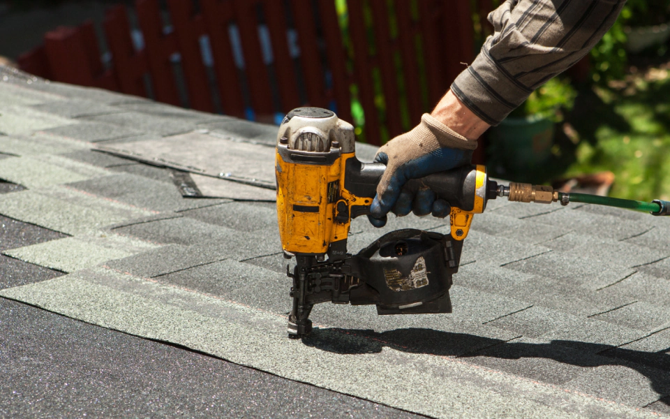 man holding a tool